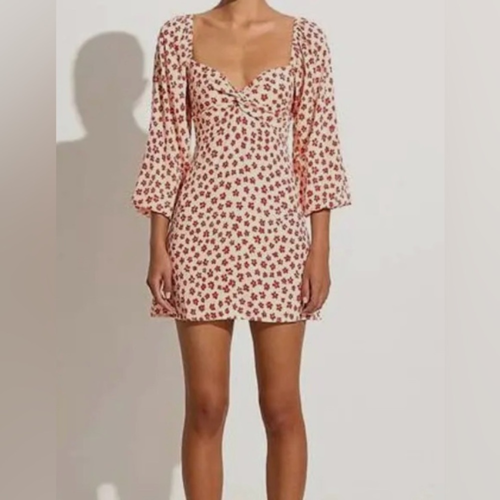 Faithfull the Brand-Amias Mini Dress-Gita Floral Red